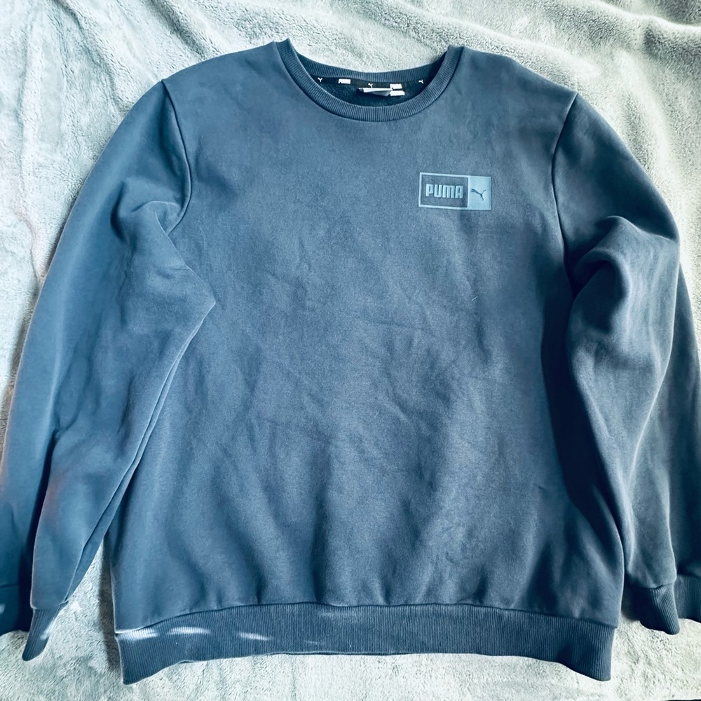 Puma Men's Deep Blue Crewneck Sweater